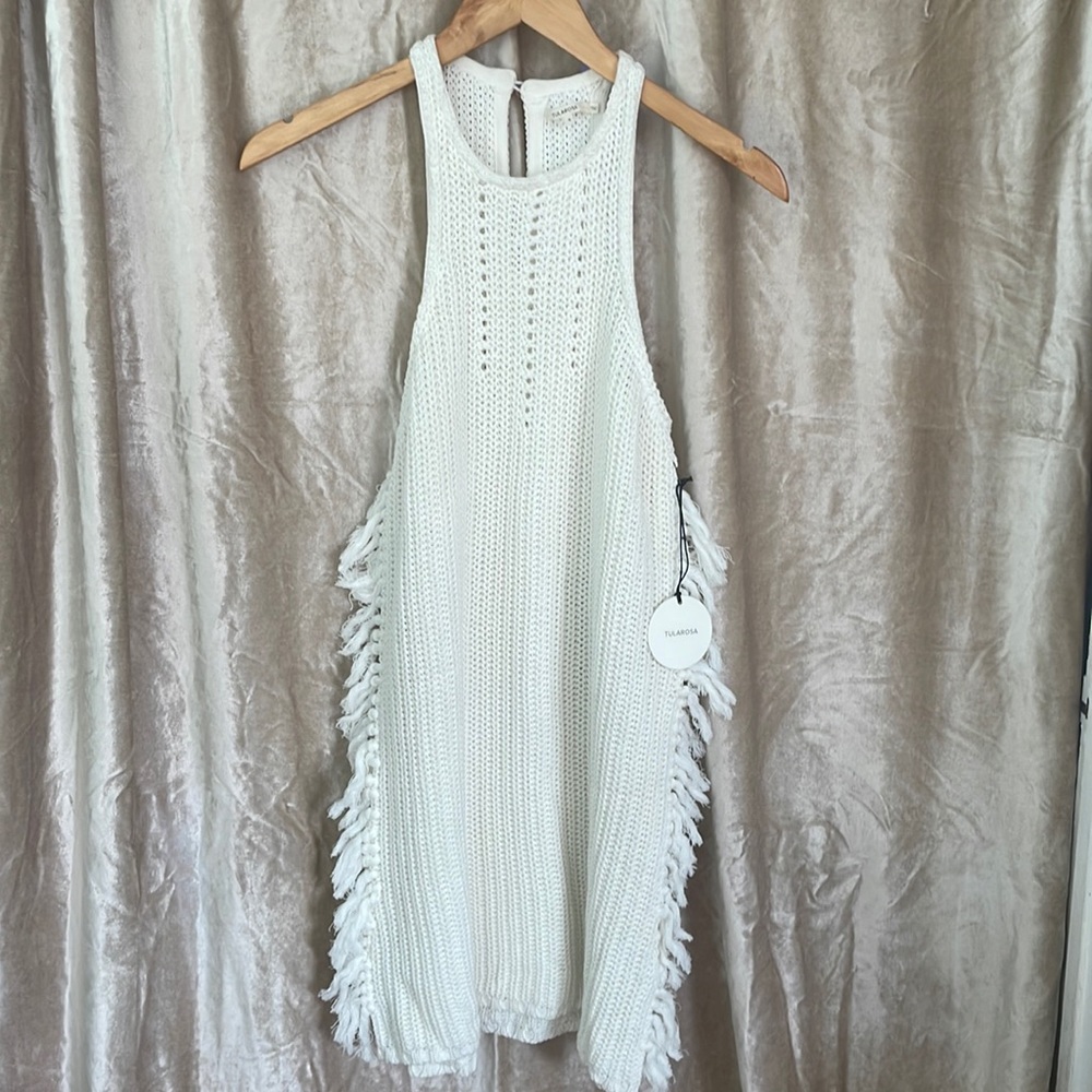 Tularosa Crochet Mini sleeveless dress.